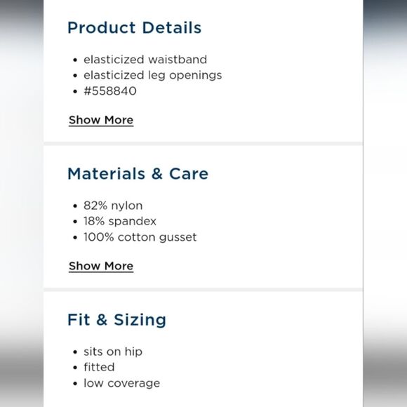 Medium old navy Low-Rise No-Show Thong Color navy women essential basic intimate - Picture 7 of 15